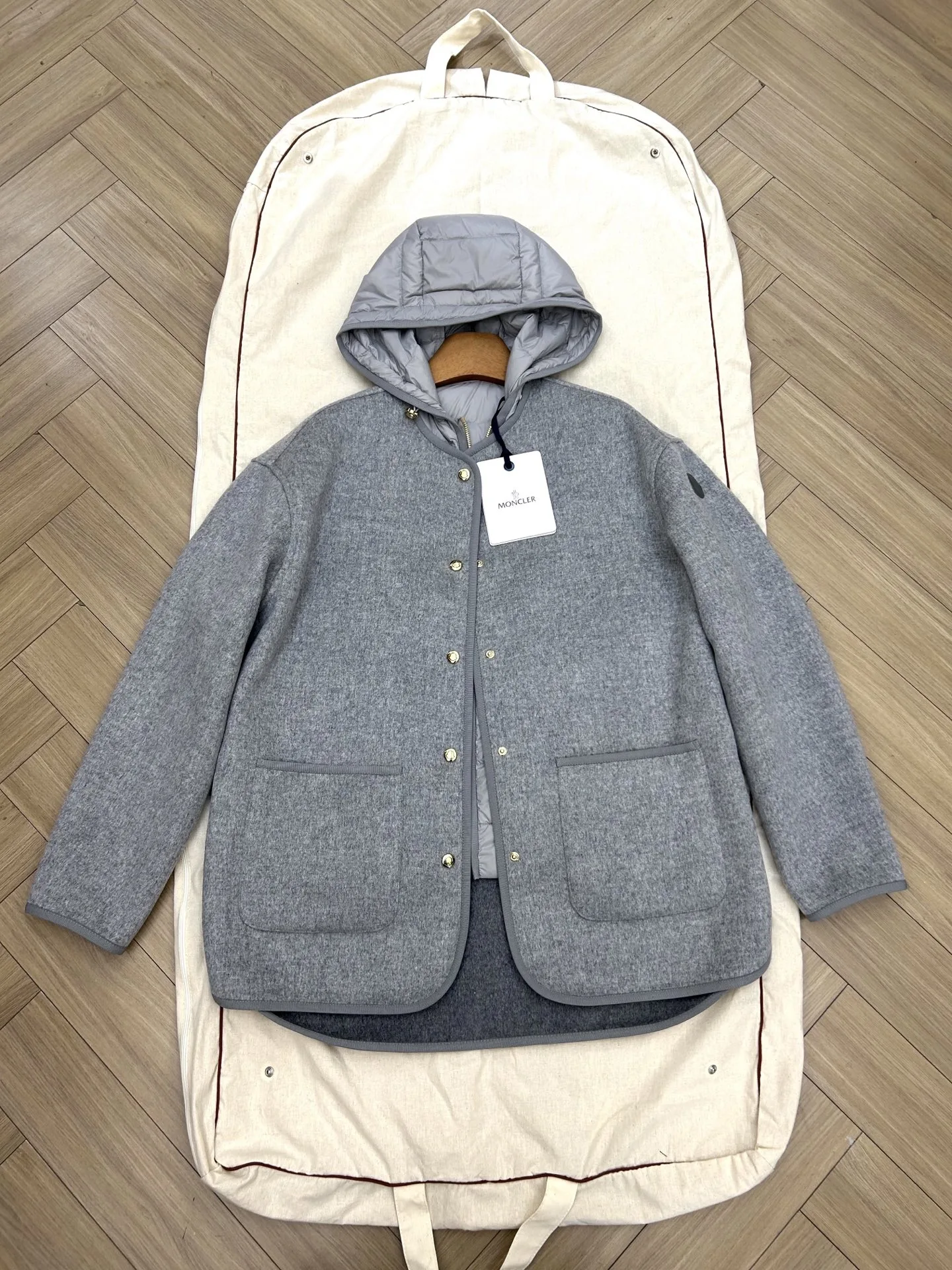 Reposse 3-in-1 Wool & Cashmere Short Down Jacket