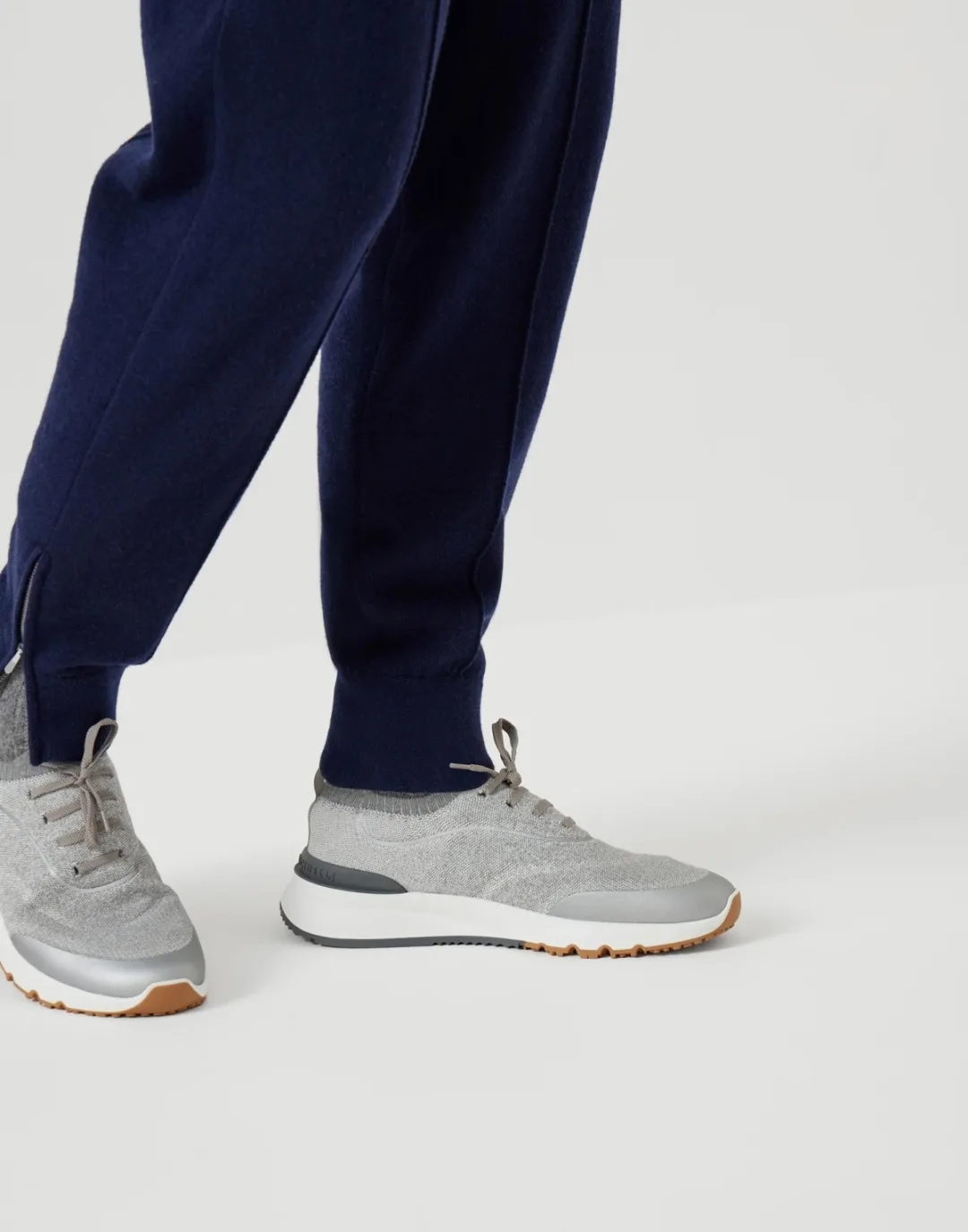 Brunello Cucinelli 니트 스니커즈