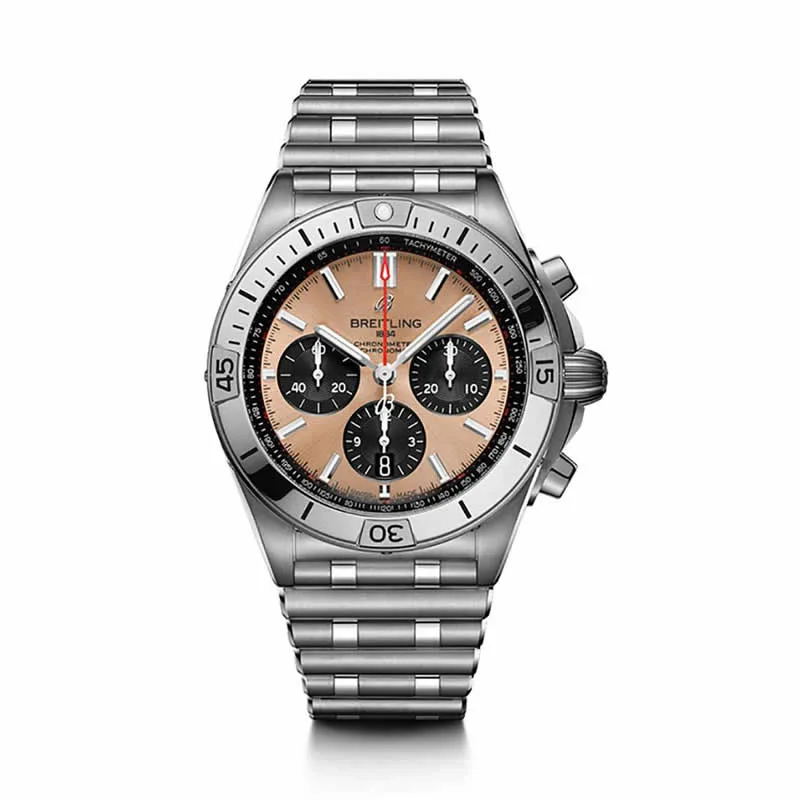BLS l 7750 l 42mm l 브라이트 링 크로노 매트 B01  AB0134101K1A1