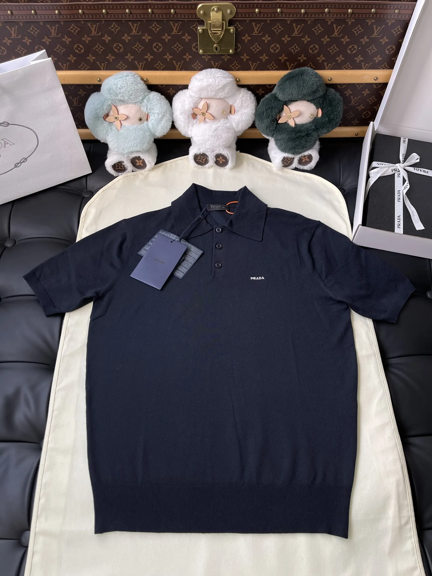 Superfine wool polo shirt  52 사이즈